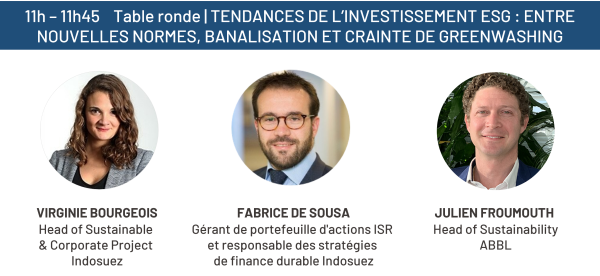 Table ronde Tendances de l'invest ESG